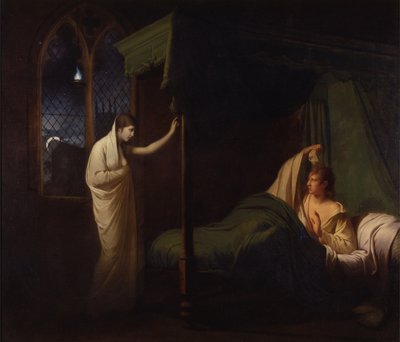 William en Margaret uit Percys Reliques of Ancient English Poetry door Joseph Wright of Derby